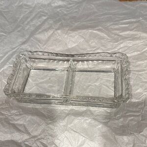 Elegant Clear Glass Soap Dish